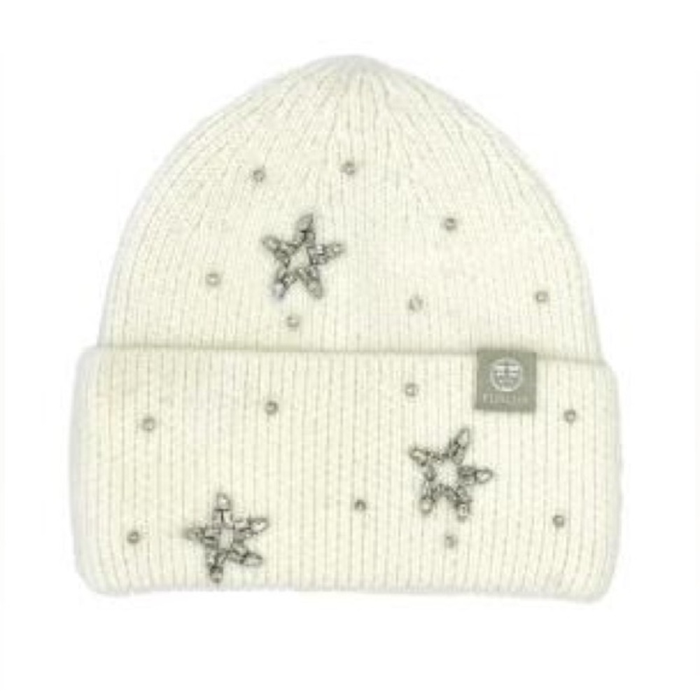 Furlux embellished wool-blend beanie